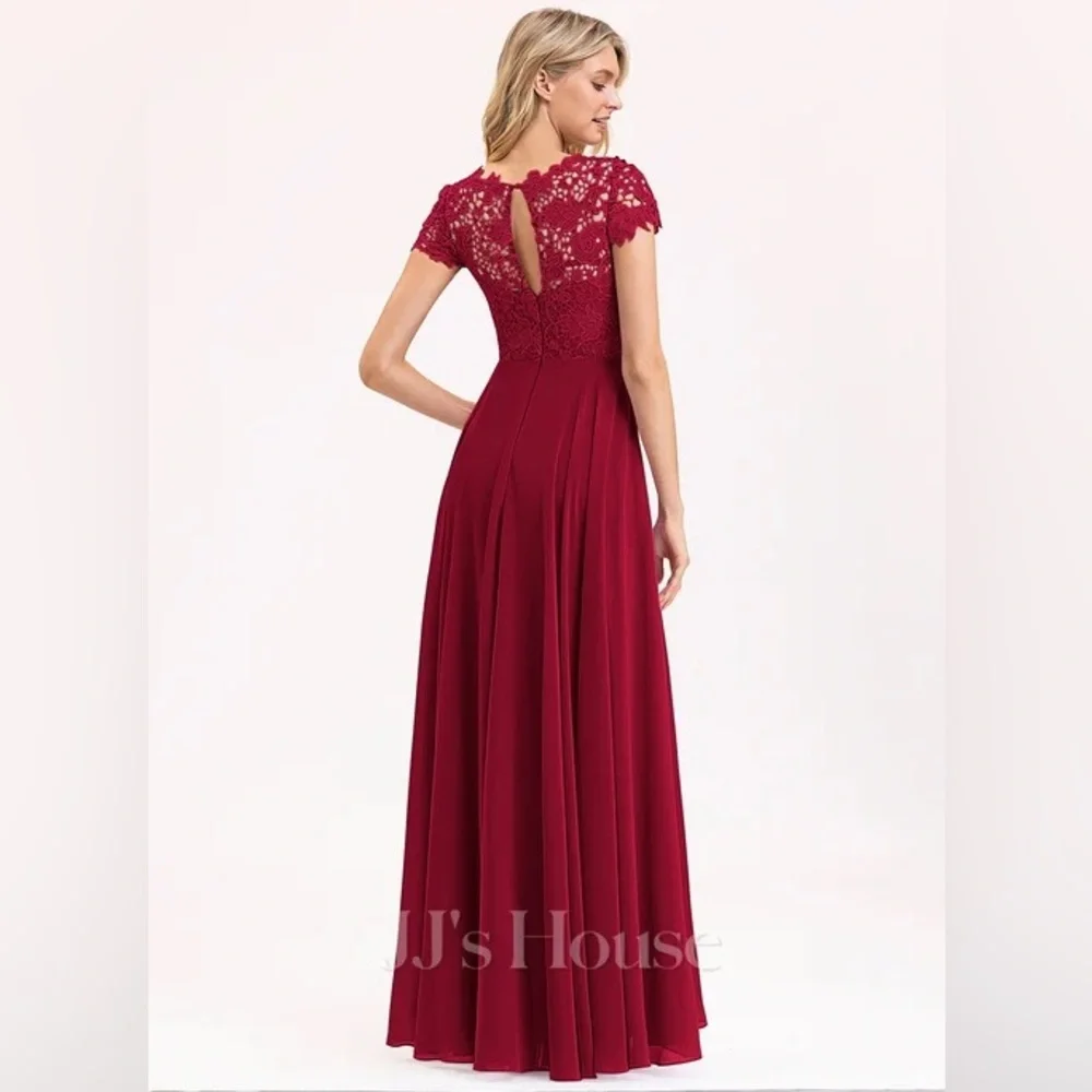 JJshouse Bridesmaid Dress Burgundy 16W - Picture 8 of 8